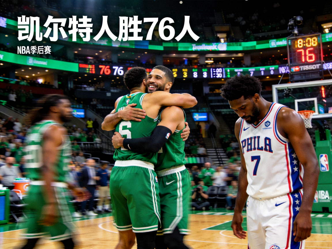 篮球新闻图片 - 凯尔特人胜76人 NBA季后赛